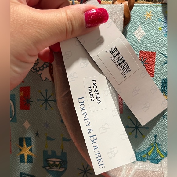 Disney Dooney and Bourke Fantasyland Zip Satchel - Picture 13 of 14